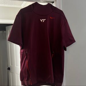 Nike Virginia Tech Short Sleeve Jacket with hood.